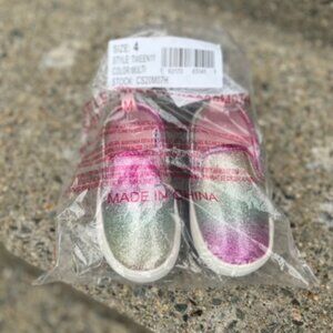Carters Rainbow Glitter Toddler Slip on Sneakers